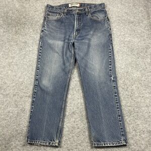 VTG Levis 505 Jeans Mens 36x29 Blue‎ Stone Wash Classic Straight Leg Denim